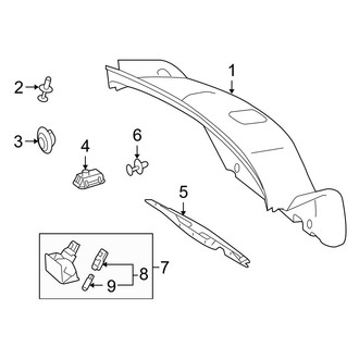 Mercedes-Benz OE - Trunk Lid - Interior Trim (Sedan)