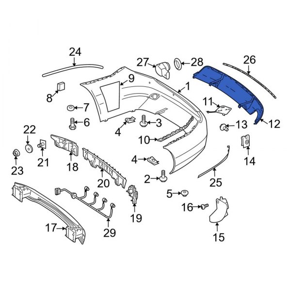 Bumper Cover Spacer Panel