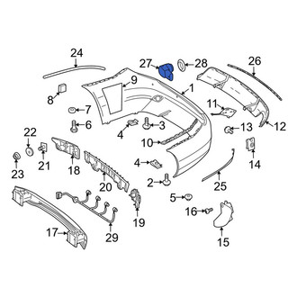 Mercedes-Benz OE - Rear Parking Aid Sensor