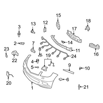 Mercedes-Benz OE - Front Bumper - Bumper & Components (Sedan)