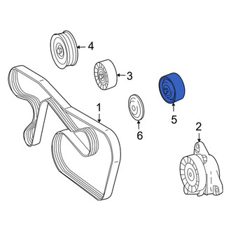 Mercedes-Benz OE - Upper Accessory Drive Belt Idler Pulley
