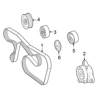 Mercedes-Benz OE - Cooling - Belts & Pulleys (Base Sedan)