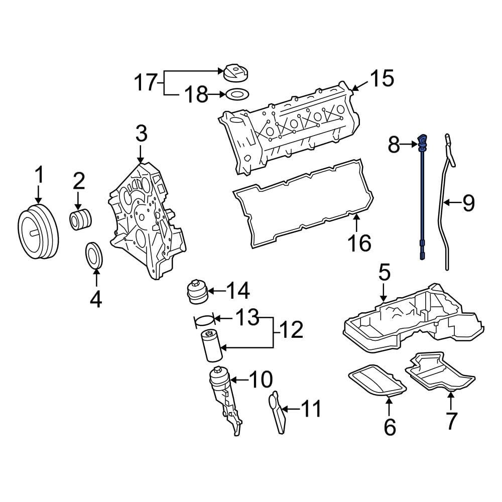 Mercedes-Benz OE 1560101772 - Engine Oil Dipstick