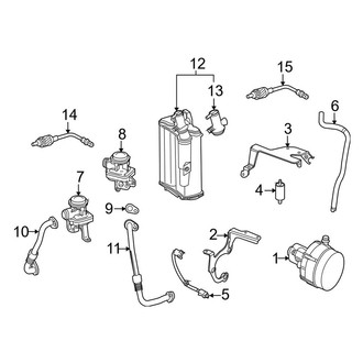 Mercedes-Benz OE - Emission System - Emission Components (Sedan)