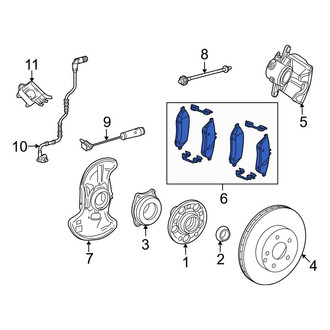 Mercedes-Benz OE - Front Disc Brake Pad Set
