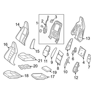 Mercedes-Benz OE - Seats & Tracks - Front Seat Components (Sedan)