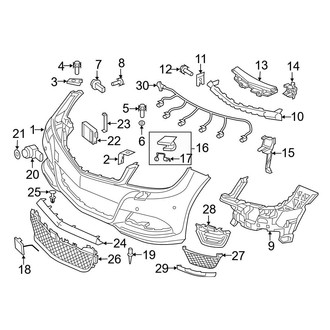 Mercedes-Benz OE - Front Bumper - Bumper & Components (Sedan)
