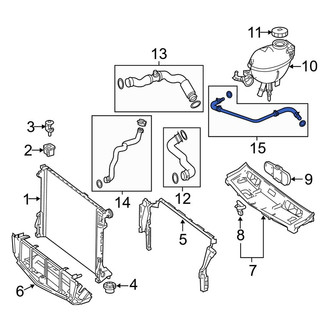 Mercedes-Benz OE - Engine Coolant Overflow Hose