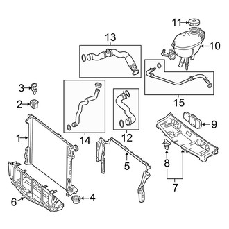 Mercedes-Benz OE - Cooling - Radiator & Components (Sedan 1.8L)