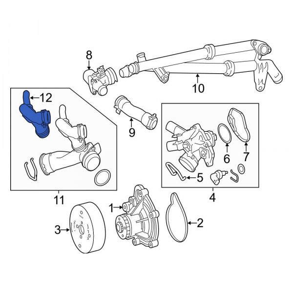 Engine Coolant Pipe