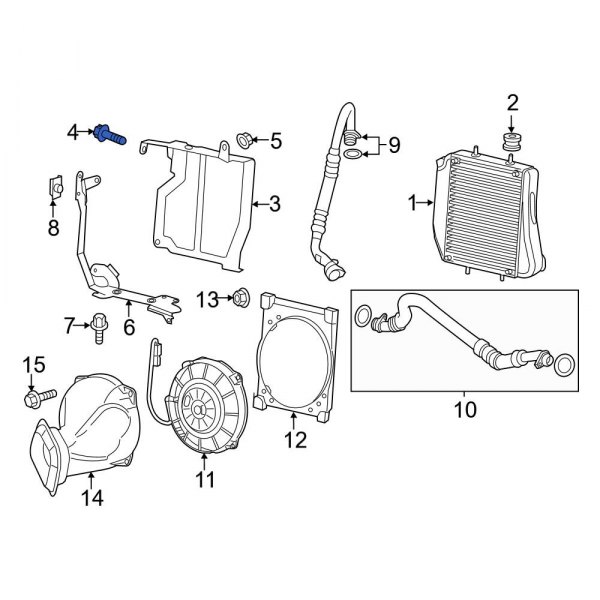 Engine Oil Filter Adapter Bolt