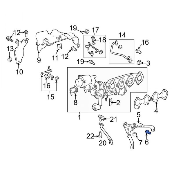 Turbocharger Mounting Bolt