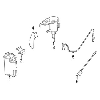 Mercedes-Benz OE - Emission System - Emission Components (Sedan)