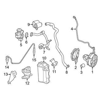 Mercedes-Benz OE - Emission System - Emission Components (Sedan 1.8L)
