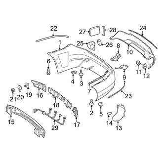 Mercedes-Benz OE - Rear Bumper - Bumper & Components (Sedan)