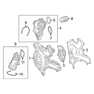 Mercedes-Benz OE - Cooling - Water Pump (Sedan)