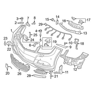 Mercedes-Benz OE - Front Bumper - Bumper & Components (With AMG Package), (Sedan)