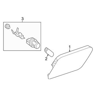 Mercedes-Benz OE - Front Lamps - Side Marker Lamps (Coupe)