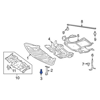 Mercedes-Benz OE - Radiator Support Splash Shield Bolt