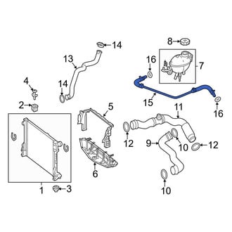 Mercedes-Benz OE - Engine Coolant Overflow Hose