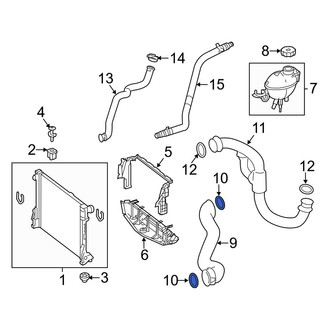 Mercedes-Benz OE - Engine Coolant Pipe Seal