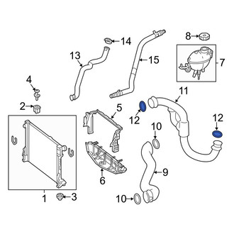 Mercedes-Benz OE - Radiator Coolant Hose O-Ring