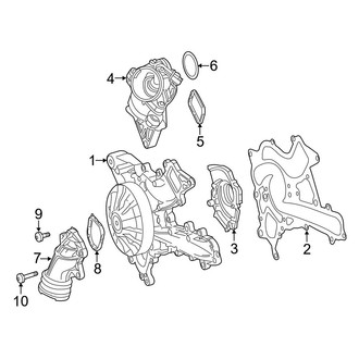 Mercedes-Benz OE - Cooling - Water Pump (Coupe)