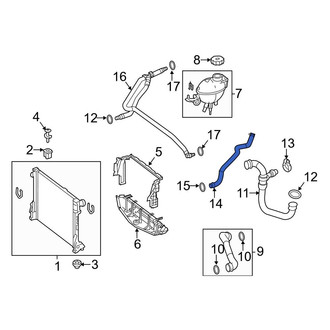 Mercedes-Benz OE - Engine Coolant Overflow Hose