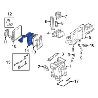 Mercedes-Benz OE - HVAC Heater Hose Outlet Tube