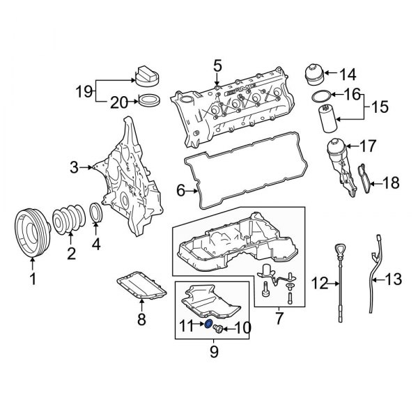 Mercedes-benz Oe 007603012106 - Engine Oil Drain Plug Gasket