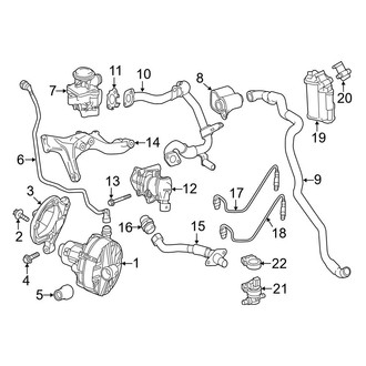 Mercedes-Benz OE - Emission System - Emission Components (Coupe)
