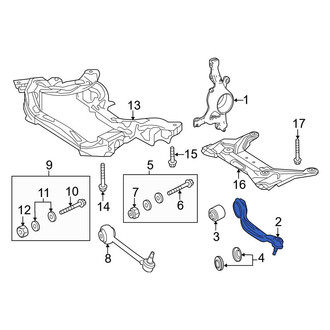 Mercedes-Benz OE - Front Left Upper Suspension Control Arm