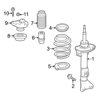 Mercedes-Benz OE - Front Suspension - Struts & Components (Coupe AWD)
