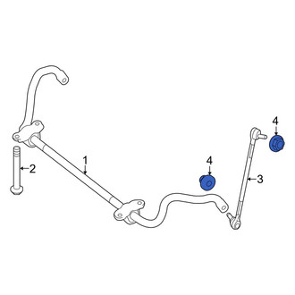 Mercedes-Benz OE - Front Suspension Stabilizer Bar Link Nut