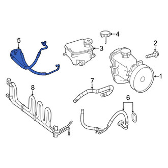 Mercedes-Benz OE - Power Steering Pressure Hose