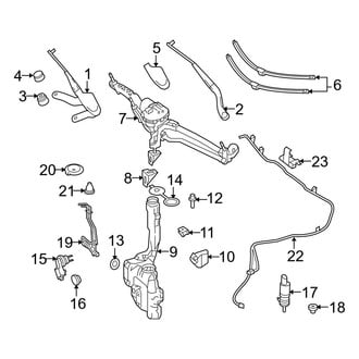 Mercedes-Benz OE - Windshield - Wiper & Washer Components (Coupe)