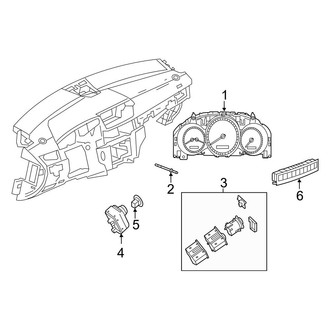 Mercedes-Benz OE - Instrument Panel - Cluster & Switches (Coupe)