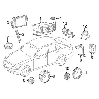 Mercedes-Benz OE - Instrument Panel - Sound System (Coupe)