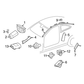 Mercedes-Benz OE - Restraint Systems - Air Bag Components (Coupe)