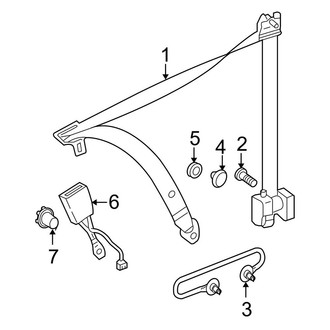 Mercedes-Benz OE - Restraint Systems - Front Seat Belts (Coupe)