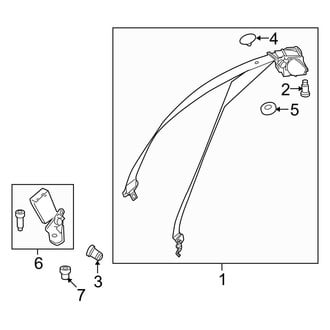 Mercedes-Benz OE - Restraint Systems - Rear Seat Belts (Coupe)