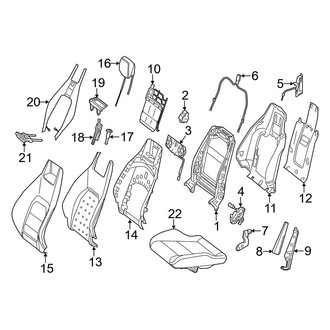 Mercedes-Benz OE - Seats & Tracks - Front Seat Components (Passenger Seat), (Coupe)
