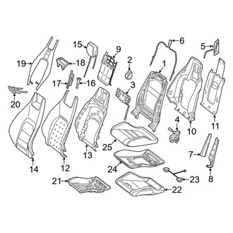 Mercedes-Benz OE - Seats & Tracks - Front Seat Components (Driver Seat), (Coupe)