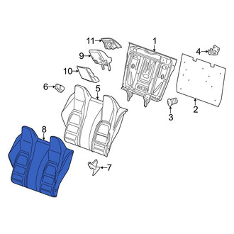Mercedes-Benz OE - Rear Seat Back Cushion Cover
