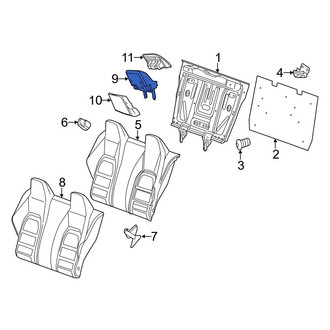 Mercedes-Benz OE - Rear Left Headrest Cushion