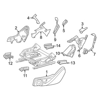 Mercedes-Benz OE - Seats & Tracks - Tracks & Components (Track Covers), (Coupe)