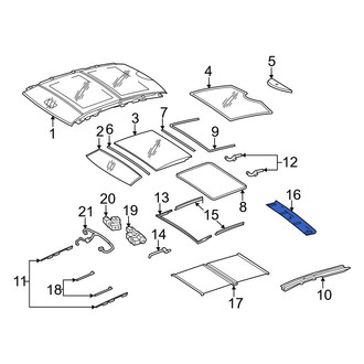 Mercedes-Benz OE - Sunroof Opening Trim