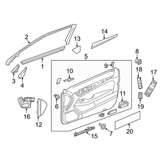 Mercedes-Benz OE - Door - Interior Trim (Coupe)