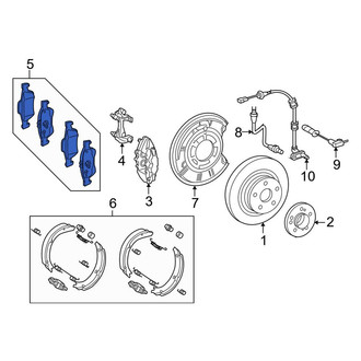 Mercedes-Benz OE - Rear Disc Brake Pad Set