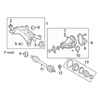 Mercedes-Benz OE - Rear Suspension - Axle & Differential (Coupe)